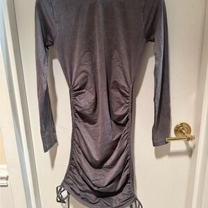 Zara Charcoal Long Sleeve Dress